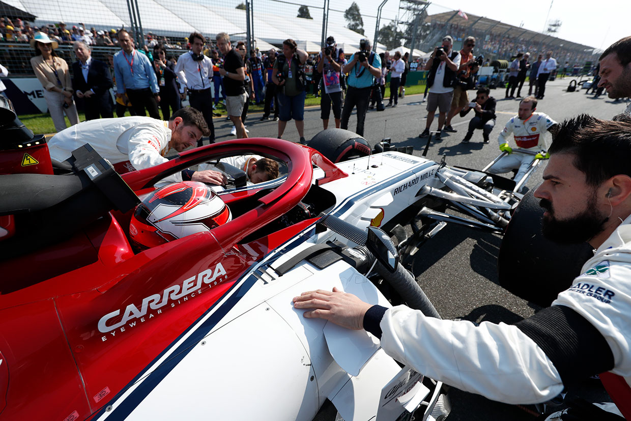 2019年F1開幕戦オーストラリアGP決勝日　キミ・ライコネン（アルファロメオ）