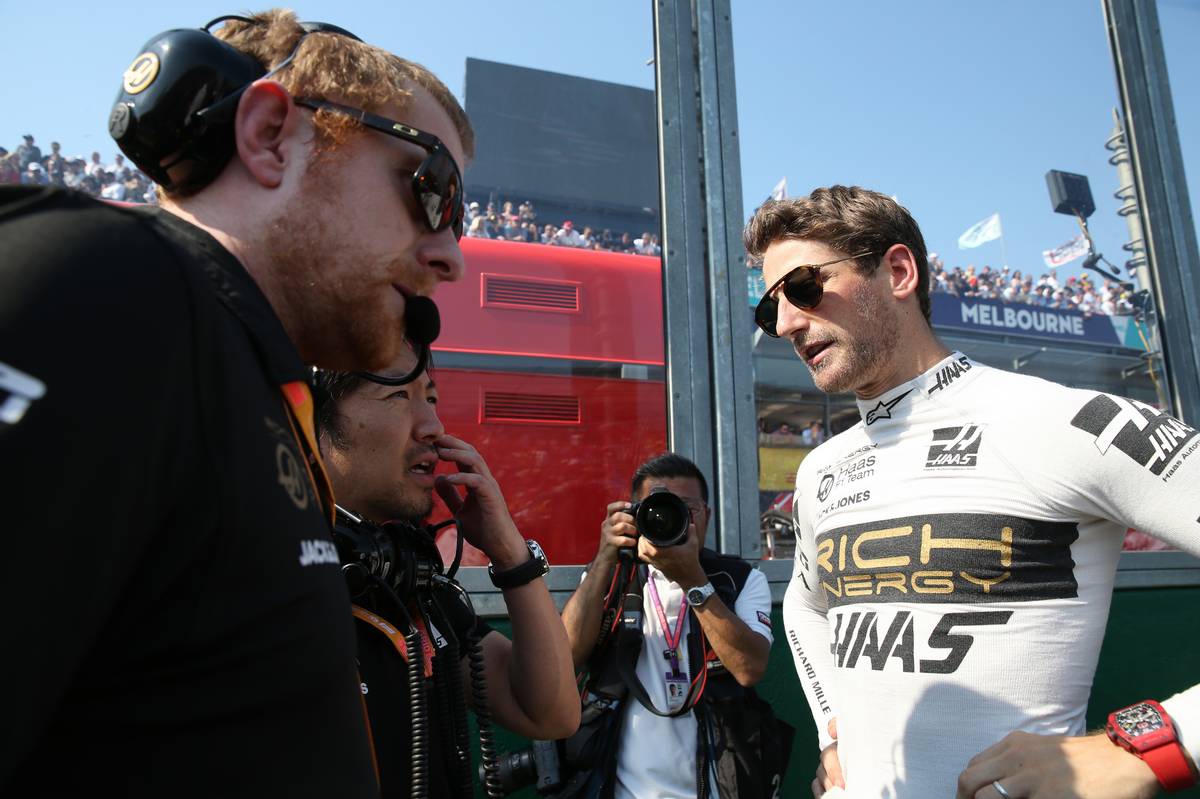 2019年F1開幕戦オーストラリアGP決勝日　ロマン・グロージャン（ハース）