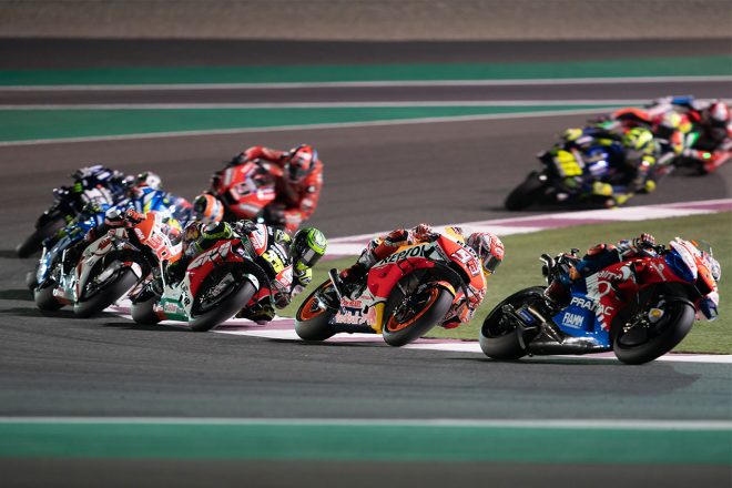 右足首が70％しか動かない状態で開幕戦カタールGPの決勝レースに挑んだカル・クラッチロー（LCRホンダ・カストロール）