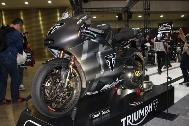 Moto2のトライアンフエンジン搭載プロトタイプ車両