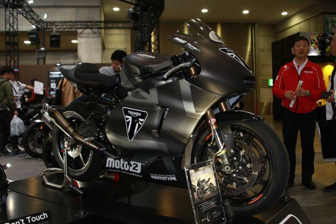 Moto2のトライアンフエンジン搭載プロトタイプ車両
