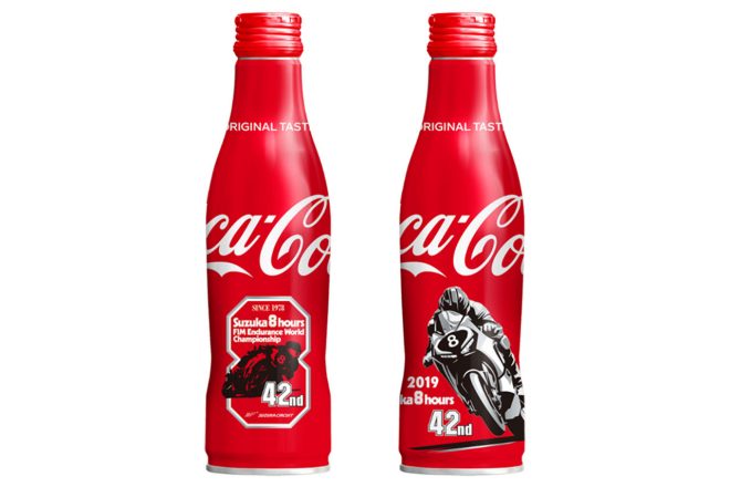 鈴鹿8耐42回大会オリジナルデザインの『コカ･コーラ』スリムボトル