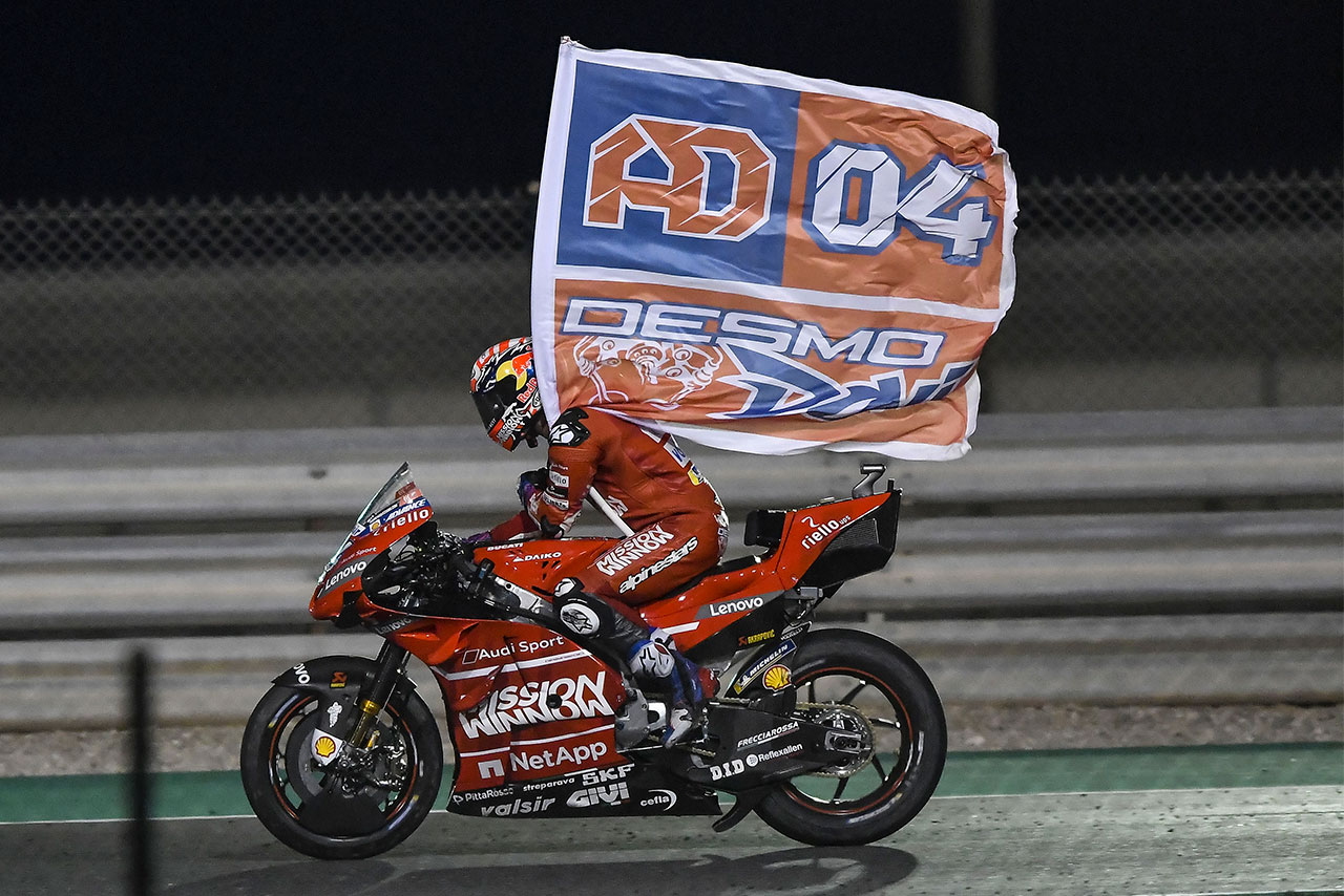 MotoGP開幕戦カタールGPを制したアンドレア・ドヴィツィオーゾ