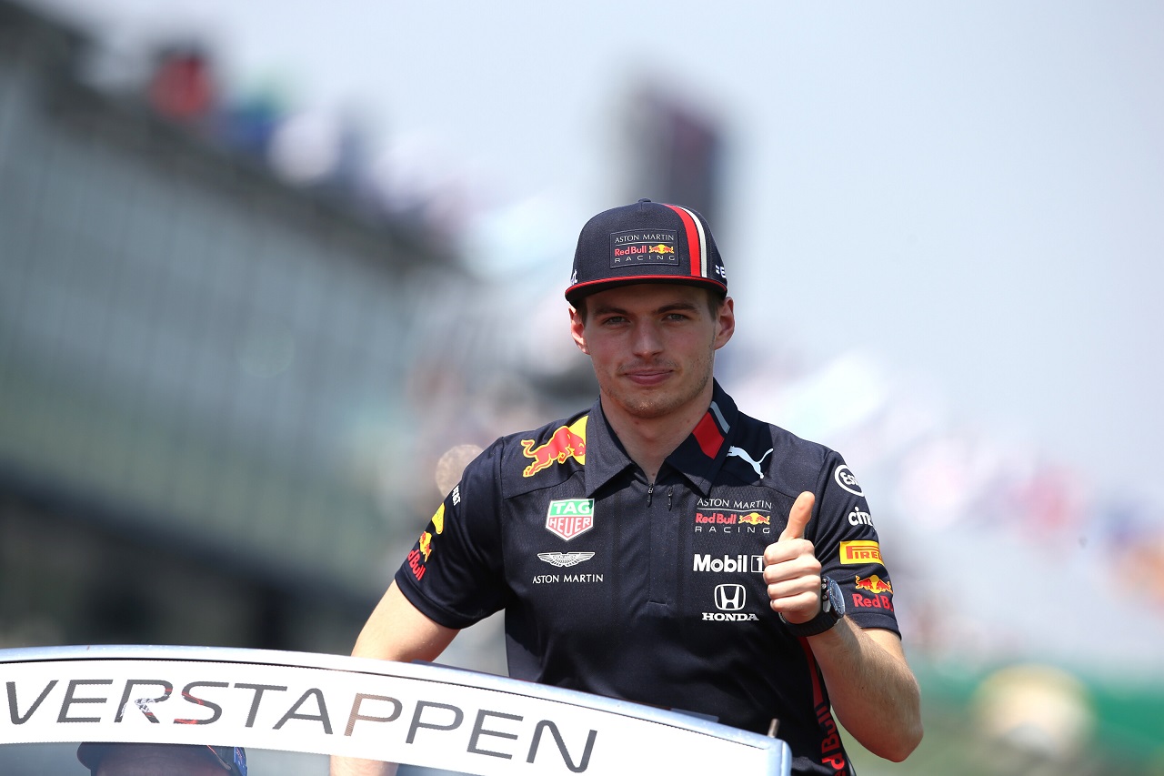 2019年F1第1戦オーストラリアGP　ドライバーズパレードでのマックス・フェルスタッペン（レッドブル・ホンダ）