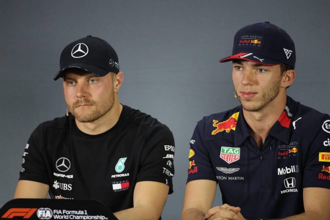 2019年F1第2戦バーレーンGP木曜会見　バルテリ・ボッタス、ピエール・ガスリー