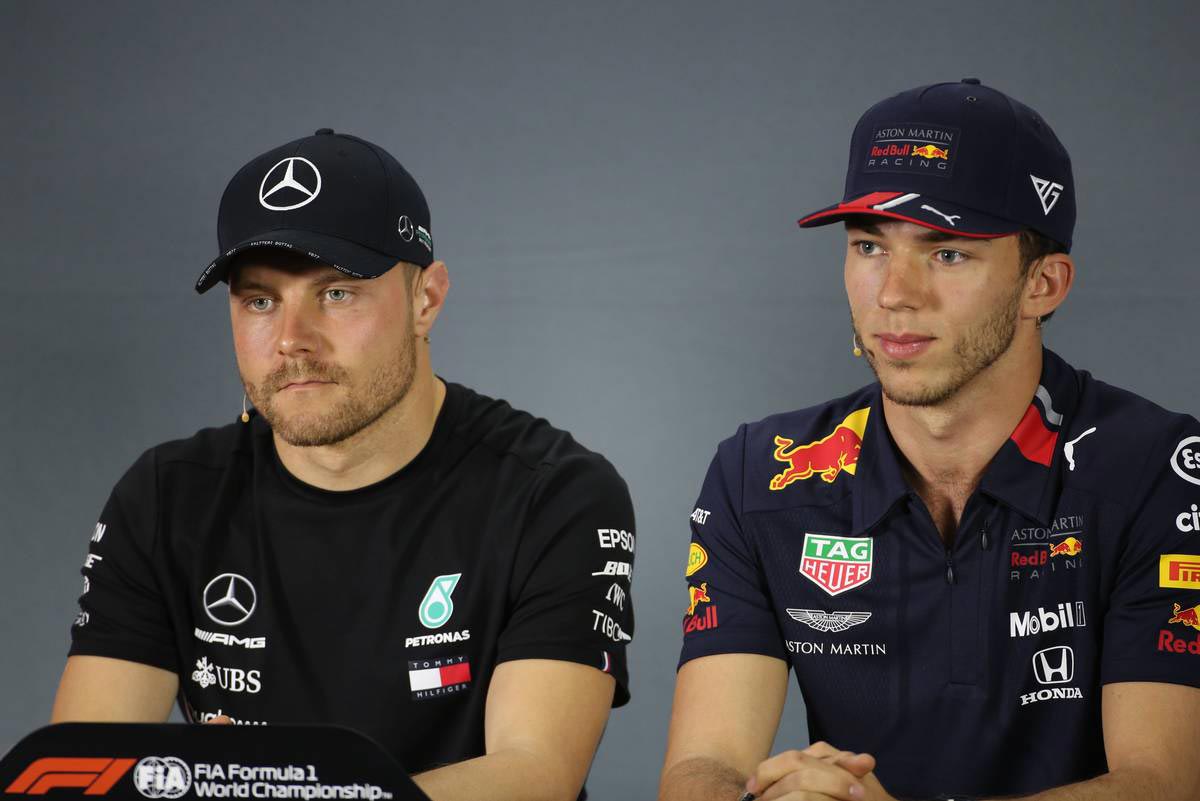 2019年F1第2戦バーレーンGP木曜会見　バルテリ・ボッタス、ピエール・ガスリー