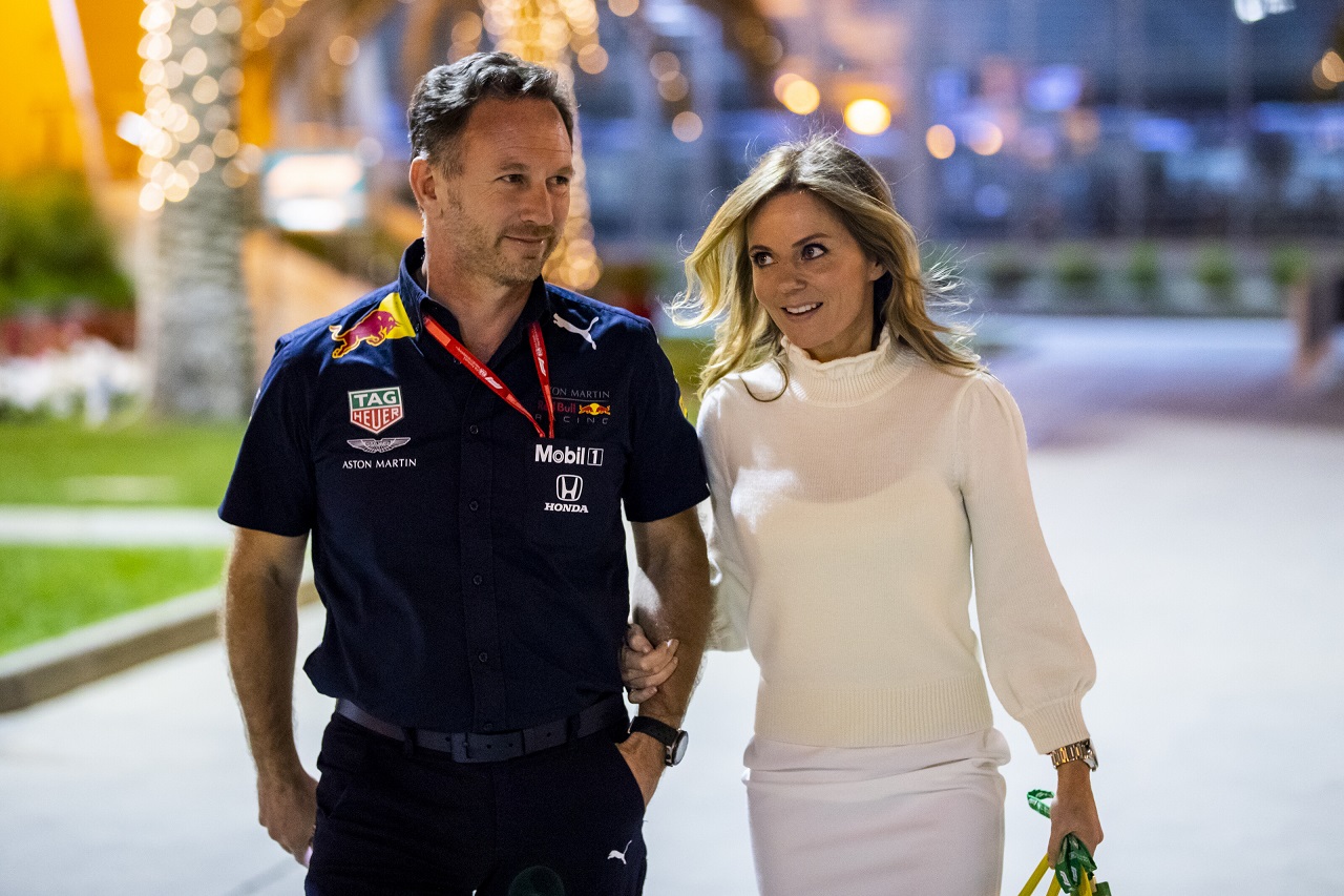 2019年F1第2戦バーレーンGP　レッドブル代表クリスチャン・ホーナーと妻のジェリさん