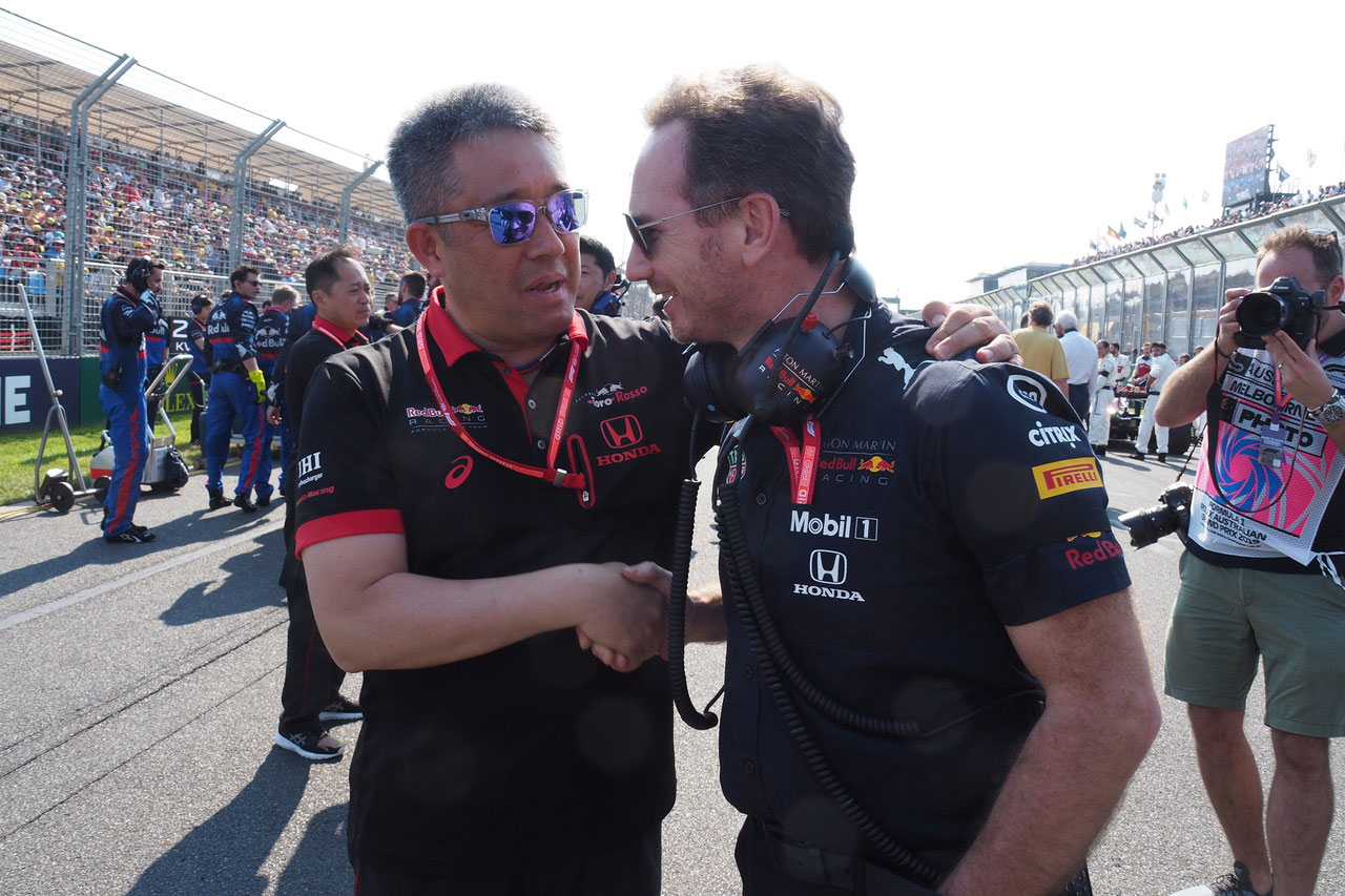 オーストラリアGP　ホンダ山本雅史モータースポーツ部長、クリスチャン・ホーナー代表