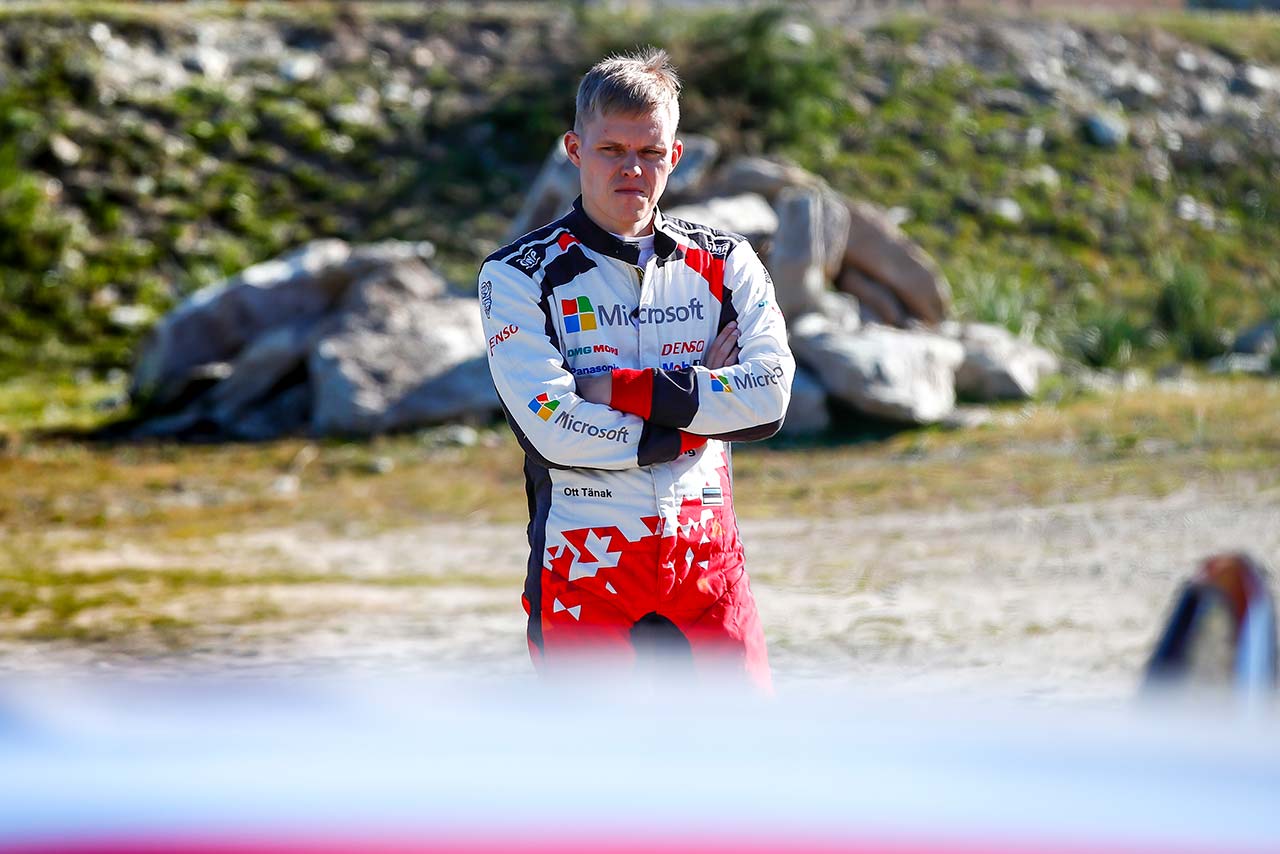 表彰台争いから遠のいたオット・タナク（トヨタ・ヤリスWRC）