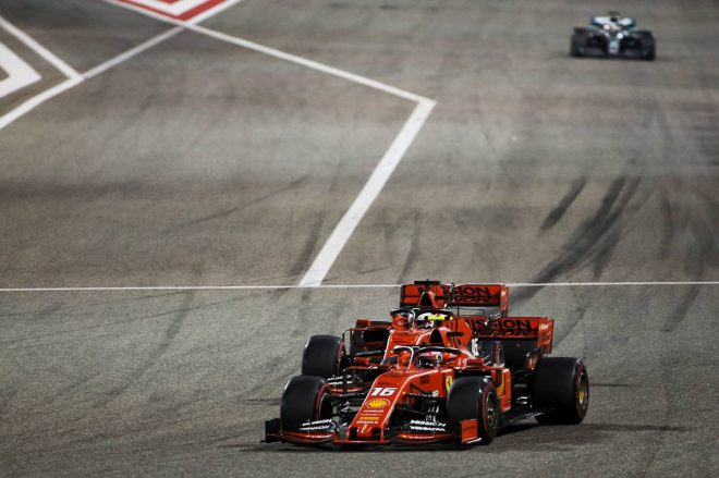 2019年F1第2戦バーレーンGP決勝　シャルル・ルクレールとセバスチャン・ベッテルのバトル