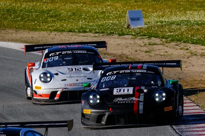 パークプレイス・モータースポーツのマシュー・ジャミネット／スヴェン・ミューラー／ロマン・デュマ組911号車ポルシェ