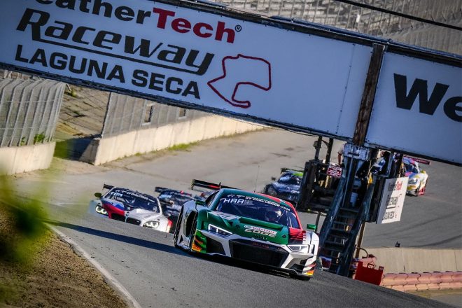 4位となったアウディスポーツ・チームWRTの10号車アウディR8 LMSエボ