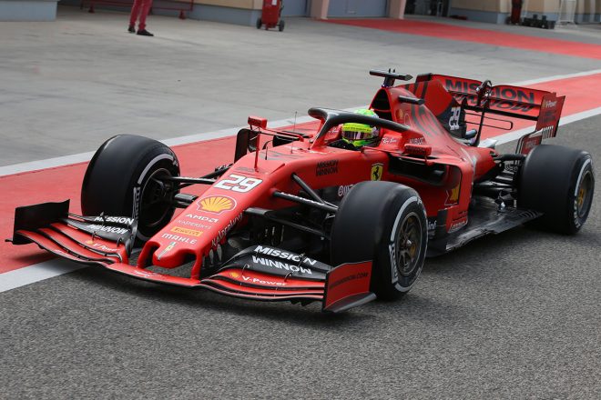 2019年バーレーンF1テスト初日　ミック・シューマッハー（フェラーリ）