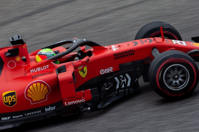 2019年バーレーンF1テスト初日　ミック・シューマッハー（フェラーリ）