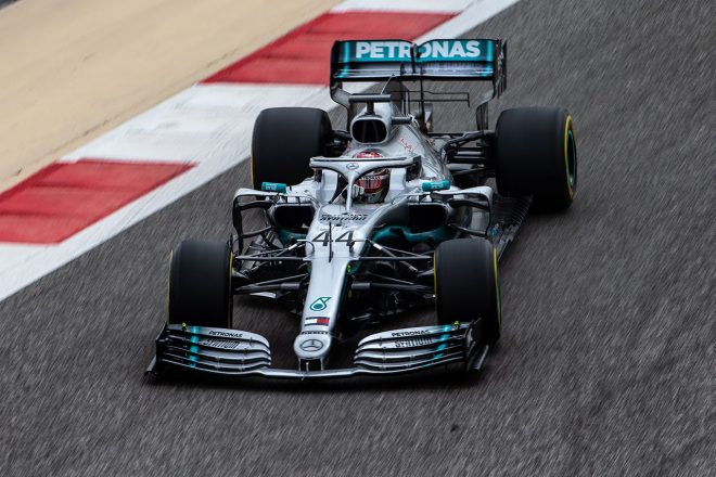 2019年バーレーンF1テスト初日　ルイス・ハミルトン（メルセデス）