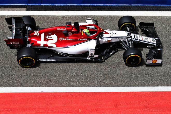 2019年バーレーンF1テスト2日目　ミック・シューマッハー（アルファロメオ）