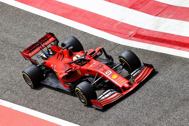 2019年バーレーンF1テスト2日目　セバスチャン・ベッテル（フェラーリ）
