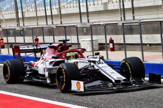 2019年F1バーレーンテスト2日目　ミック・シューマッハー（アルファロメオ）