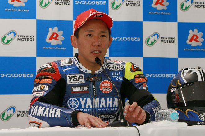 全日本ロード開幕戦もてぎのJSB1000レース1で優勝した中須賀克行（YAMAHA FACTORY RACING TEAM）