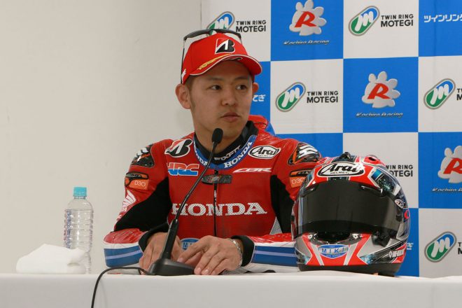 全日本ロード開幕戦もてぎのJSB1000レース1で2位獲得した高橋巧（Team HRC）
