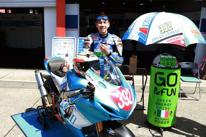 Moto3に参戦した経験をもち、J-GP2クラスで戦う尾野弘樹（ミクニ テリー&カリー）は全日本ロードに復帰し初表彰台獲得