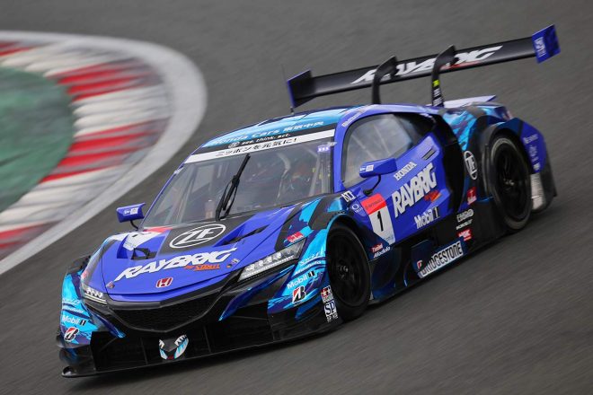 富士公式テストに参加したRAYBRIG NSX-GT