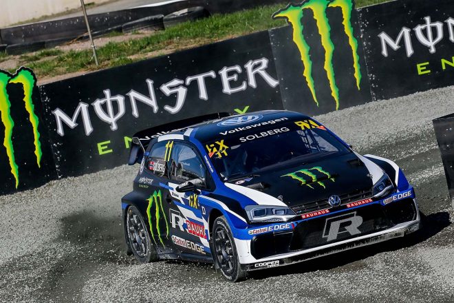 2018年の世界ラリークロスでペター・ソルベルグがドライブしたフォルクスワーゲン・ポロRXスーパーカー