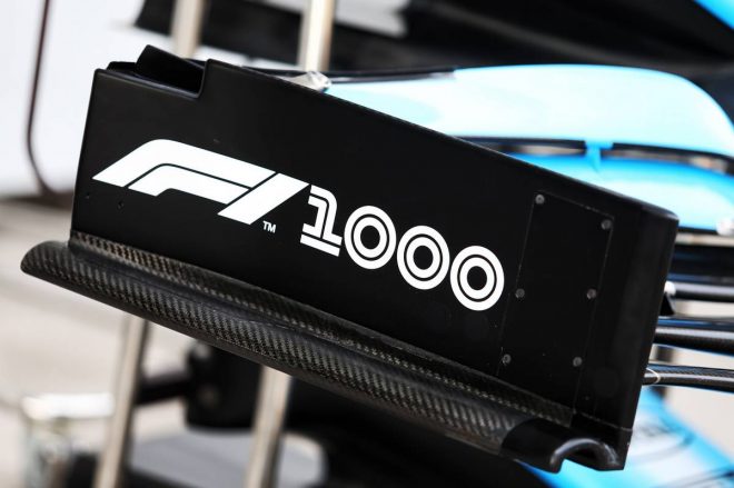 2019年F1第3戦中国GP　ウイリアムズFW42にもF1 1000のロゴが