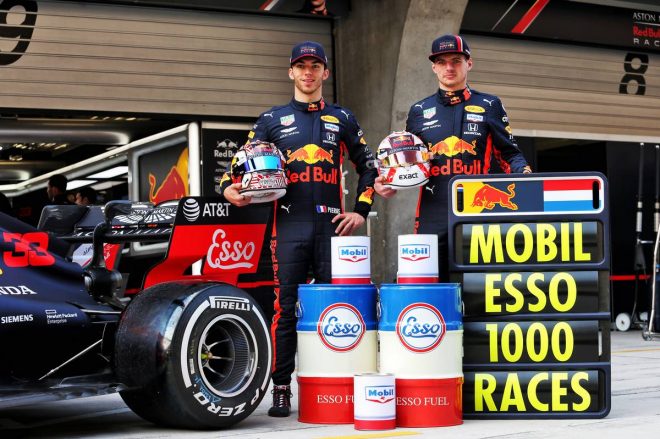 2019年F1第3戦中国GP　1000回目のF1開催を祝うレッドブルとエクソンモービル