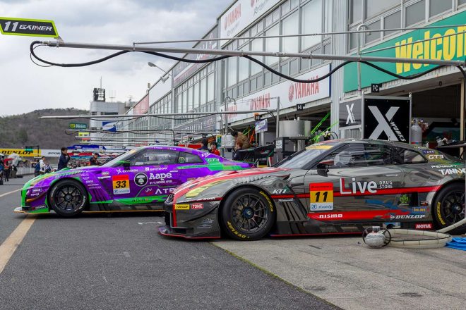 エヴァRT初号機 X Works GT-RとGAINER TANAX GT-R／2019スーパー第1戦岡山