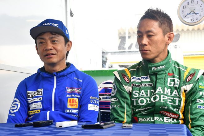 鈴鹿10時間に向け意気込みを語る脇阪寿一と脇阪薫一