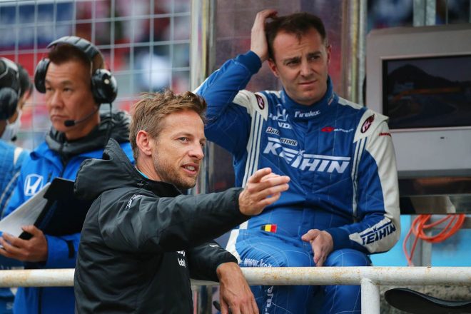 ジェンソン・バトン（RAYBRIG NSX-GT）、ベルトラン・バゲット（KEIHIN NSX-GT）／2019スーパーGT第1戦岡山