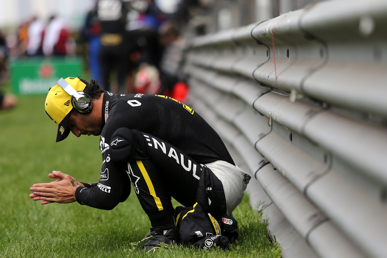 2019年F1第3戦中国GP　決勝前に集中力を高めるダニエル・リカルド（ルノー）