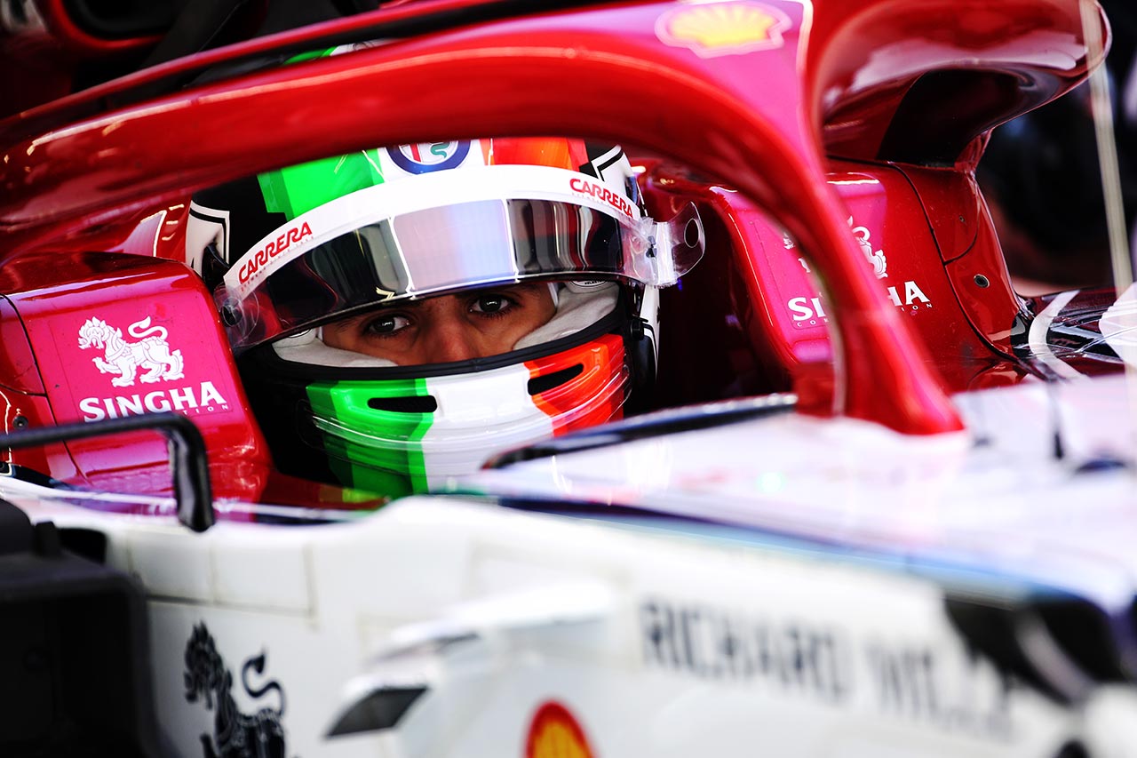 2019年F1中国GP　アントニオ・ジョビナッツィ（アルファロメオF1）