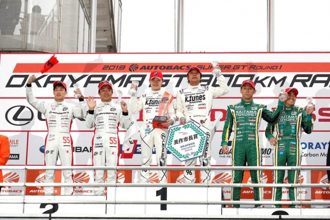 GT300表彰台にはブリヂストンユーザーが並んだ