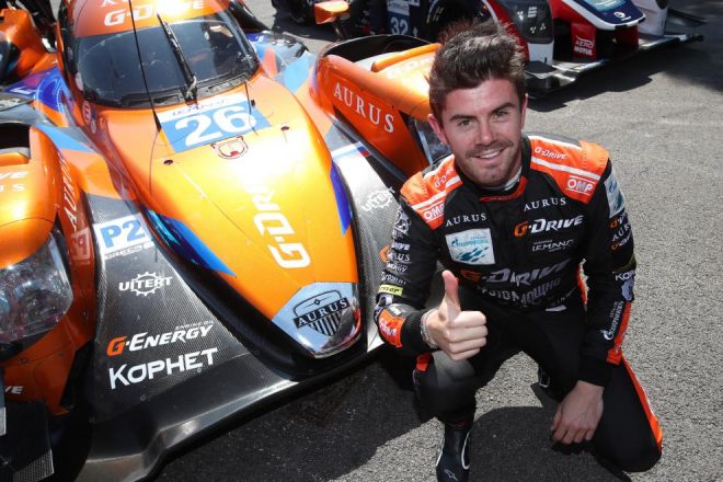 ポールポジションを獲得したGドライブ・レーシングのノルマン・ネート