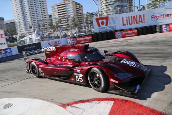 モノコックを交換して決勝に臨んだ55号車マツダRT24-P