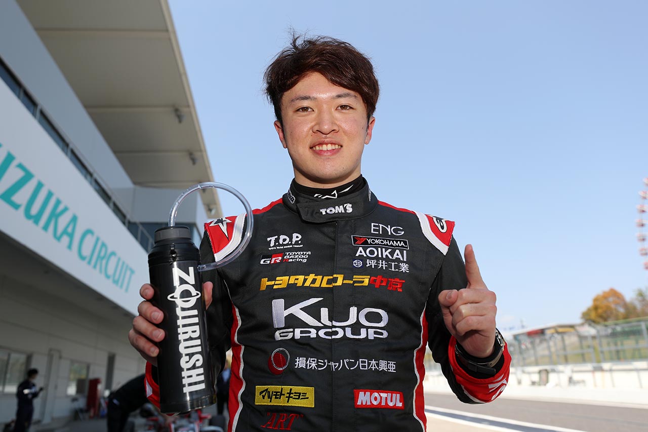 全日本F3選手権第1ラウンド鈴鹿で2レースともポールポジションを獲得した宮田莉朋（カローラ中京 Kuo TOM'S F317）