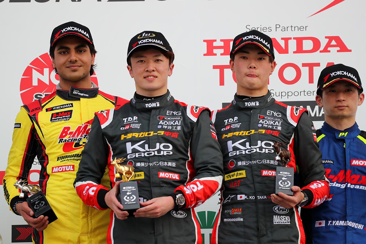 全日本F3選手権第2戦鈴鹿の表彰台