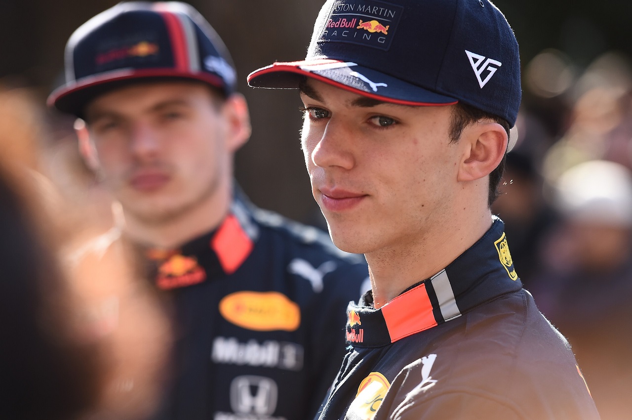 ピエール・ガスリーとマックス・フェルスタッペン（レッドブル・ホンダ）