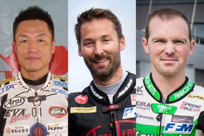 左から出口修、ジュリアン・エンジョラス、ケビン・デニス