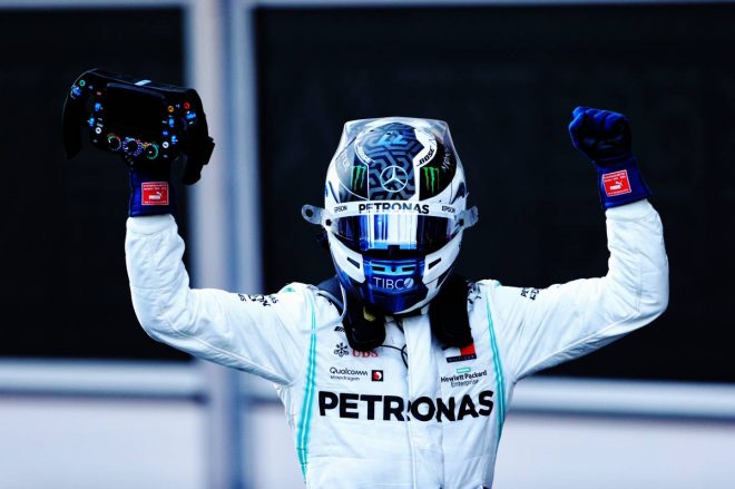 2019年F1第4戦アゼルバイジャンGP　バルテリ・ボッタス（メルセデス）がポール・トゥ・ウィン