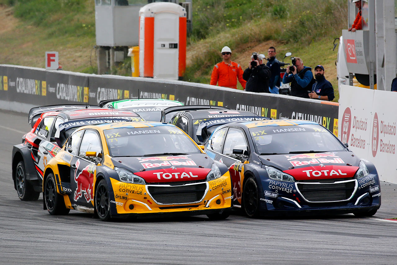 第2戦カタルーニャRXでワン・ツーを飾ったハンセン兄弟のプジョー208 WRX