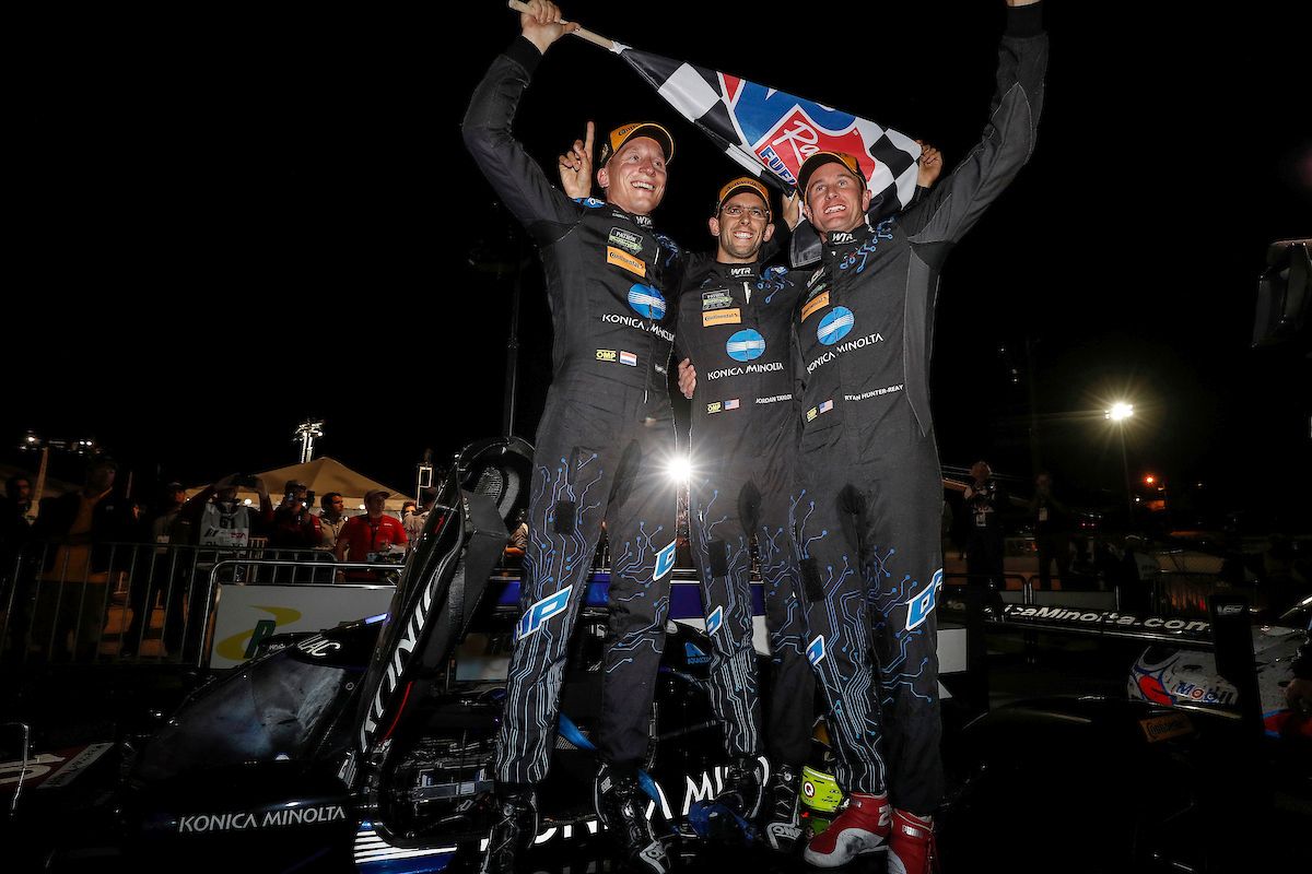 2018年プチ・ル・マンで優勝したライアン・ハンター-レイ（右）