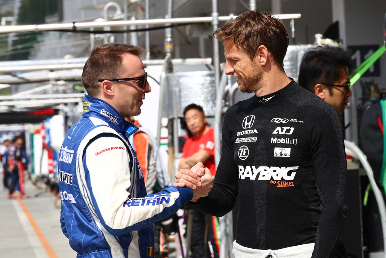 ベルトラン・バゲット（KEIHIN NSX-GT）、ジェンソン・バトン（RAYBRIG NSX-GT）／2019スーパーGT第2戦富士