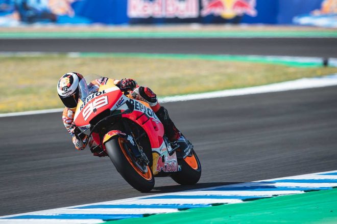 フリー走行1回目で、一時トップに立ったロレンソ