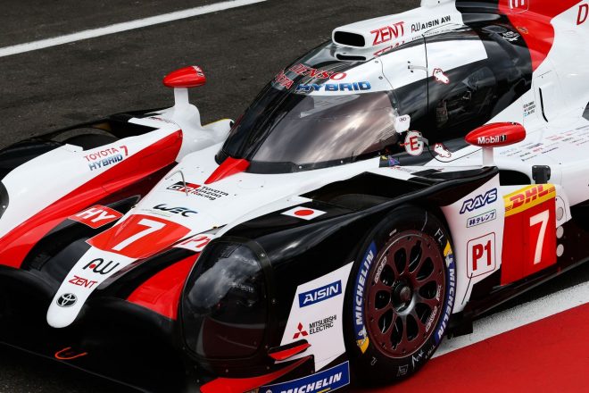 ポールポジションを獲得した7号車トヨタTS050ハイブリッド