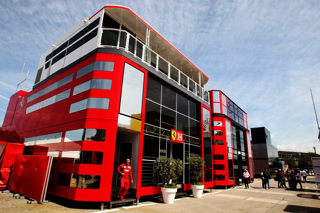 2019年F1第5戦スペインGP 　フェラーリのモーターホーム