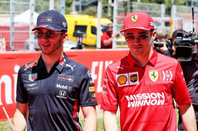 2019年F1第5戦スペインGP　ピエール・ガスリー、シャルル・ルクレール