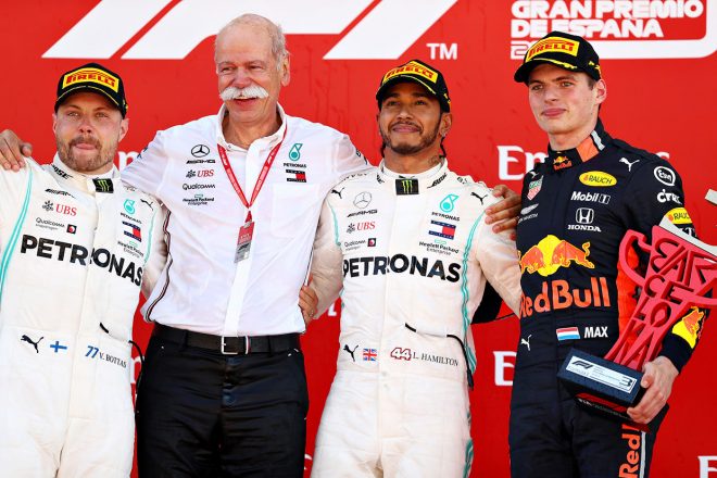 F1第5戦スペインGP 優勝はルイス・ハミルトン、2位バルテリ・ボッタス、3位マックス・フェルスタッペン